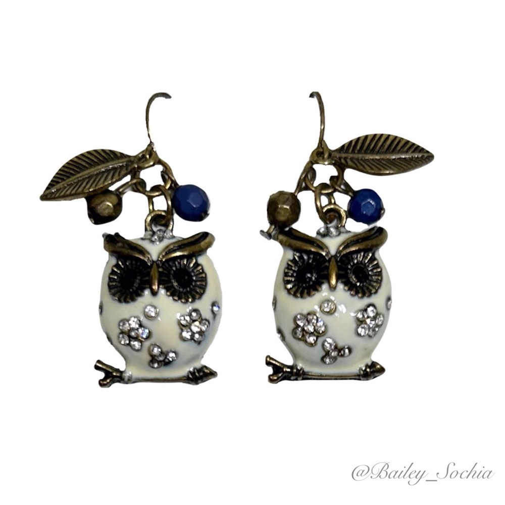 Vintage 90s Owl Earrings